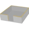 Marie Dumas Cocktail Napkin Holder - Silver Wood