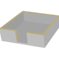 Marie Dumas Cocktail Napkin Holder - Silver Wood