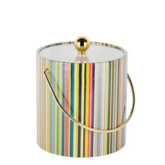 Marie Dumas Colorful Stripes Nice Bucket