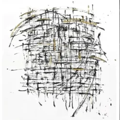 Marie Dumas Criss Cross - Black & Gold