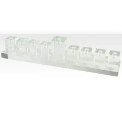 Marie Dumas Crystal Glass Menorah