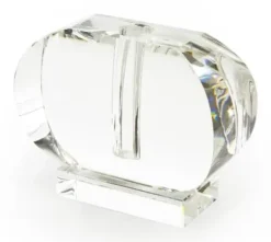 Marie Dumas Crystal Horizontal Oval Bud Vase
