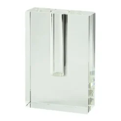 Marie Dumas Crystal Rectangular Bud Vase - Small