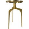 Marie Dumas Curved Brass Accent Table