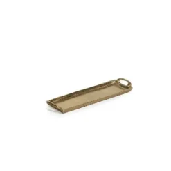 Marie Dumas Dark Gold Rectangular Aluminum Tray
