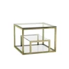 Marie Dumas Ella Brushed Gold End Table