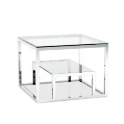 Marie Dumas Ella End Table Stainless Steel