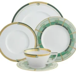 Marie Dumas Emerald 5 Piece Place Setting