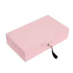 Marie Dumas Emma Single Hinged Rose Quartz Jewelry Box