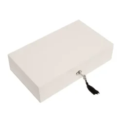 Marie Dumas Emma Single Hinged White Jewelry Box