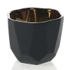 Marie Dumas Faceted Black Planter - Large