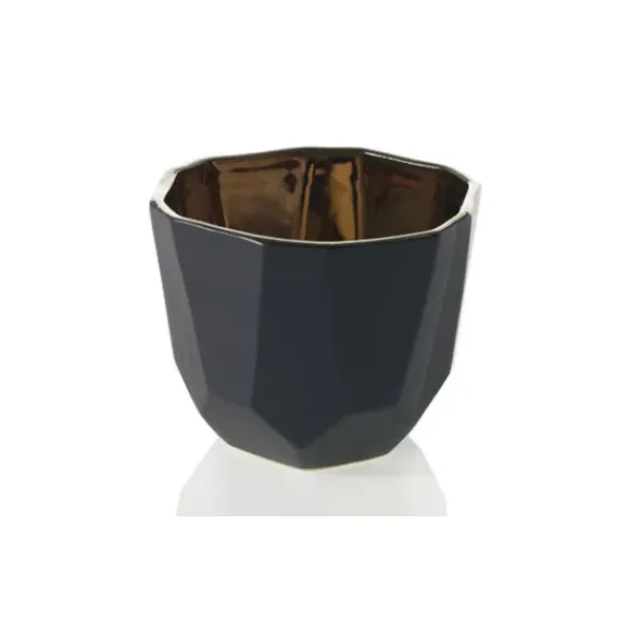 Marie Dumas Faceted Black Planter - Small