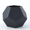 Marie Dumas Faceted Large Matte Black Vase