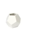 Marie Dumas Faceted Small Matte White Vase