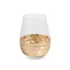 Marie Dumas Fez Stemless Wine Glass Gold
