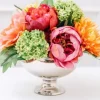 Marie Dumas Floral Arrangement - Nickel Pedestal Bowl