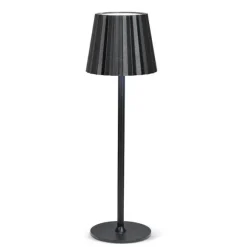 Marie Dumas Fluted LED Black Table Lamp
