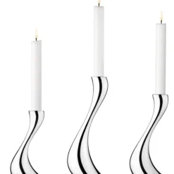 Marie Dumas Georg Jensen Cobra Set of 3 Candleholders