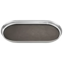 Marie Dumas Georg Jensen Manhattan Tray with Leather Lining