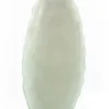 Marie Dumas Glass Vase Hammered Tall - White