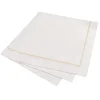 Marie Dumas Gold 50 Piece Hemstitch Dinner Napkins