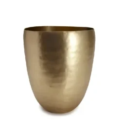 Marie Dumas Gold Brass Wastebasket