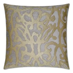 Marie Dumas Gold Brocade Pillow