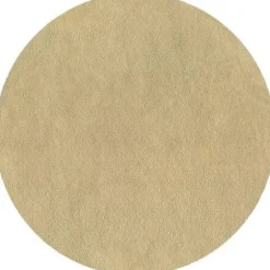 Marie Dumas Gold Faux Leather Round Placemat