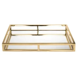 Marie Dumas Gold Mirrored Tray