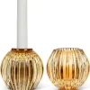 Marie Dumas Gold Reversible Taper and Votive Candle Holder