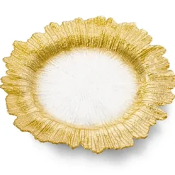 Marie Dumas Gold Scallop Charger
