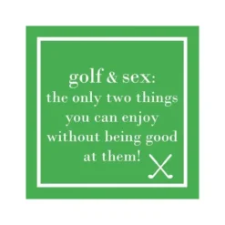 Marie Dumas Golf And Sex Cocktail Napkins