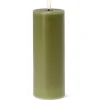 Marie Dumas Green Flameless LED 3x8 Pillar Candle