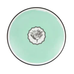 Marie Dumas Green Herbariae Dessert Plate
