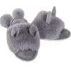 Marie Dumas Grey Bunny Hop Slippers
