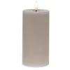 Marie Dumas Grey Flameless LED 3x6 Pillar Candle