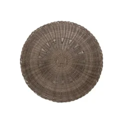 Marie Dumas Grey Rattan Round Placemat