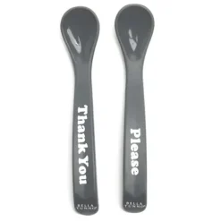 Marie Dumas Grey Thank You Spoon Set