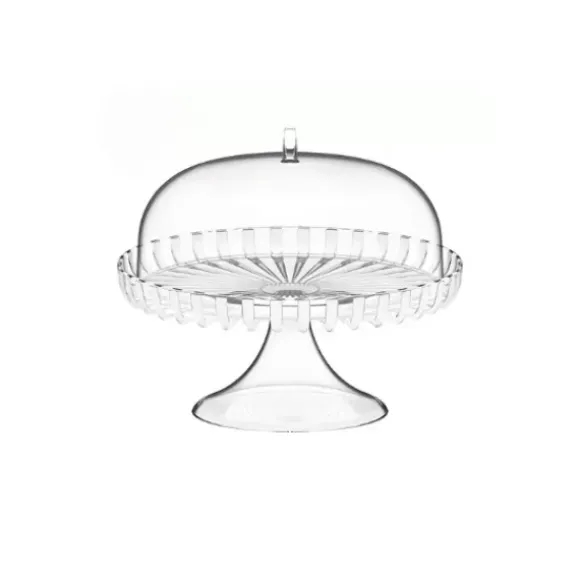 Marie Dumas Guzzini Dolcevita Mother of Pearl Cake Stand With Dome