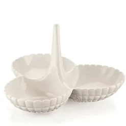Marie Dumas Guzzini Tiffany Milk White Hors D'Oeuvres Dish