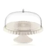Marie Dumas Guzzini Tiffany Milk White Cake Stand With Dome
