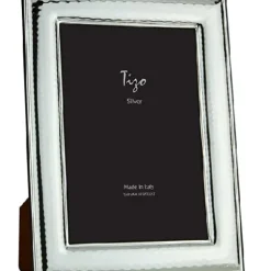 Marie Dumas Hammered 8x10 Silver Frame with Fold