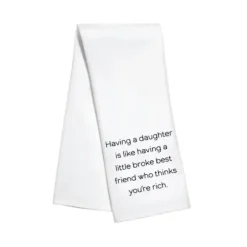 Marie Dumas Having A Daughter Kitchen Towel