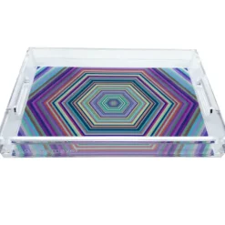 Marie Dumas Hex Dylan Lucite Tray