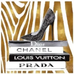 Marie Dumas High Heel with Zebra Stripes