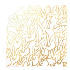 Marie Dumas Hunt Slonem Gold Rabbit Run Placemat