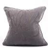 Marie Dumas Hunt Slonem Grey Velvet Bunny Pillow