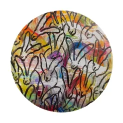 Marie Dumas Hunt Slonem Totem Bunnies Placemat