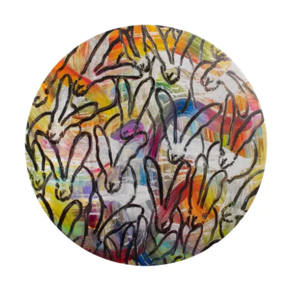 Marie Dumas Hunt Slonem Totem Bunnies Placemat