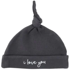 Marie Dumas I Love You Knotted Baby hat
